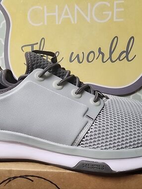 KURU Atom Lightweight Grey Athletic Sneaker Women Plantar Fasciitis
